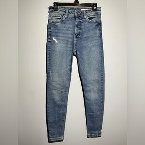 Zara Women's Light Blue Skinny Jeans
